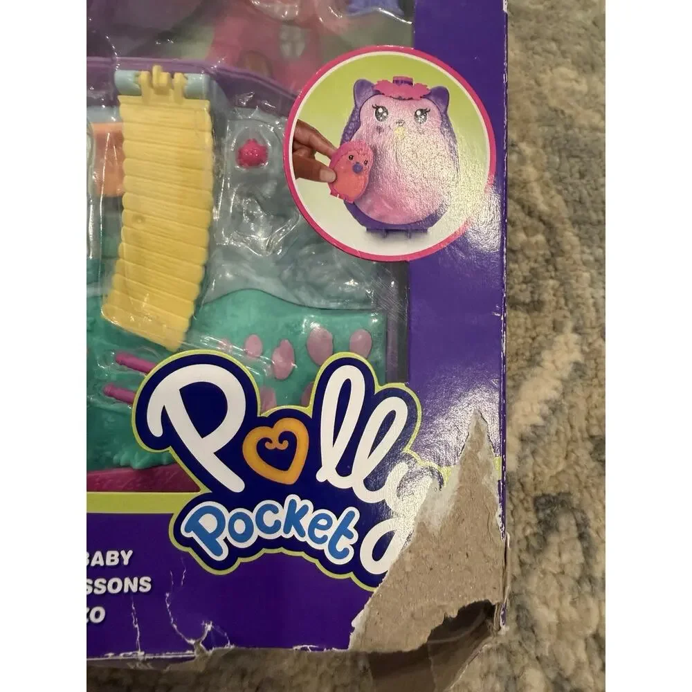 Polly Pocket Hedgehodge Mom & Baby Toy NEW Open Box
